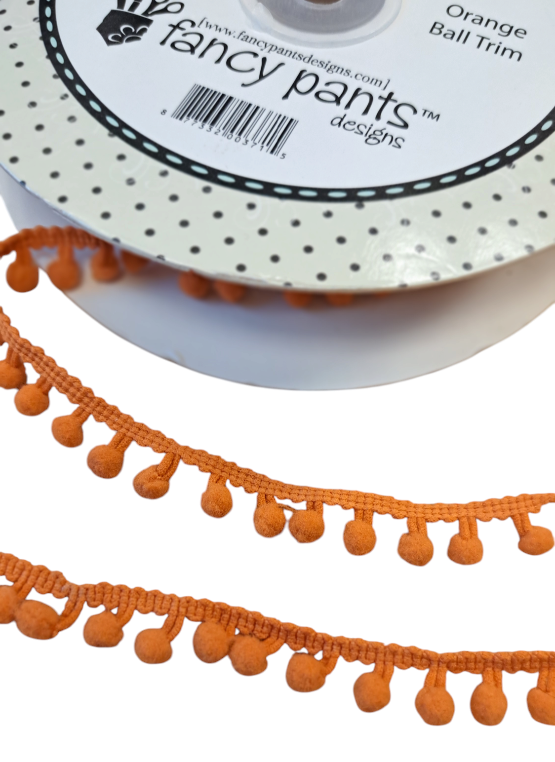 Fancy Pants: Ball Trim - Orange RIBBON  (metervis)