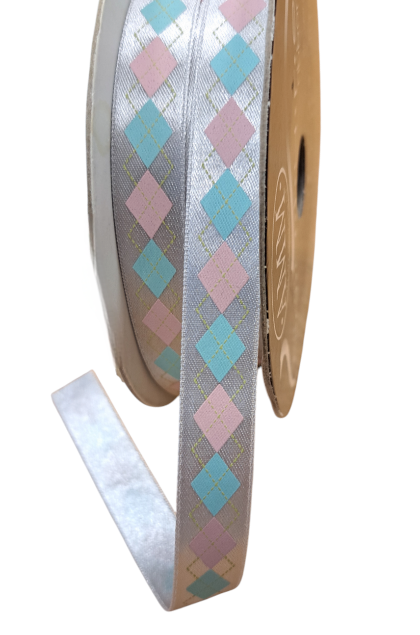 AMM - Satin Ribbon - Demure Argyle (metersvis)
