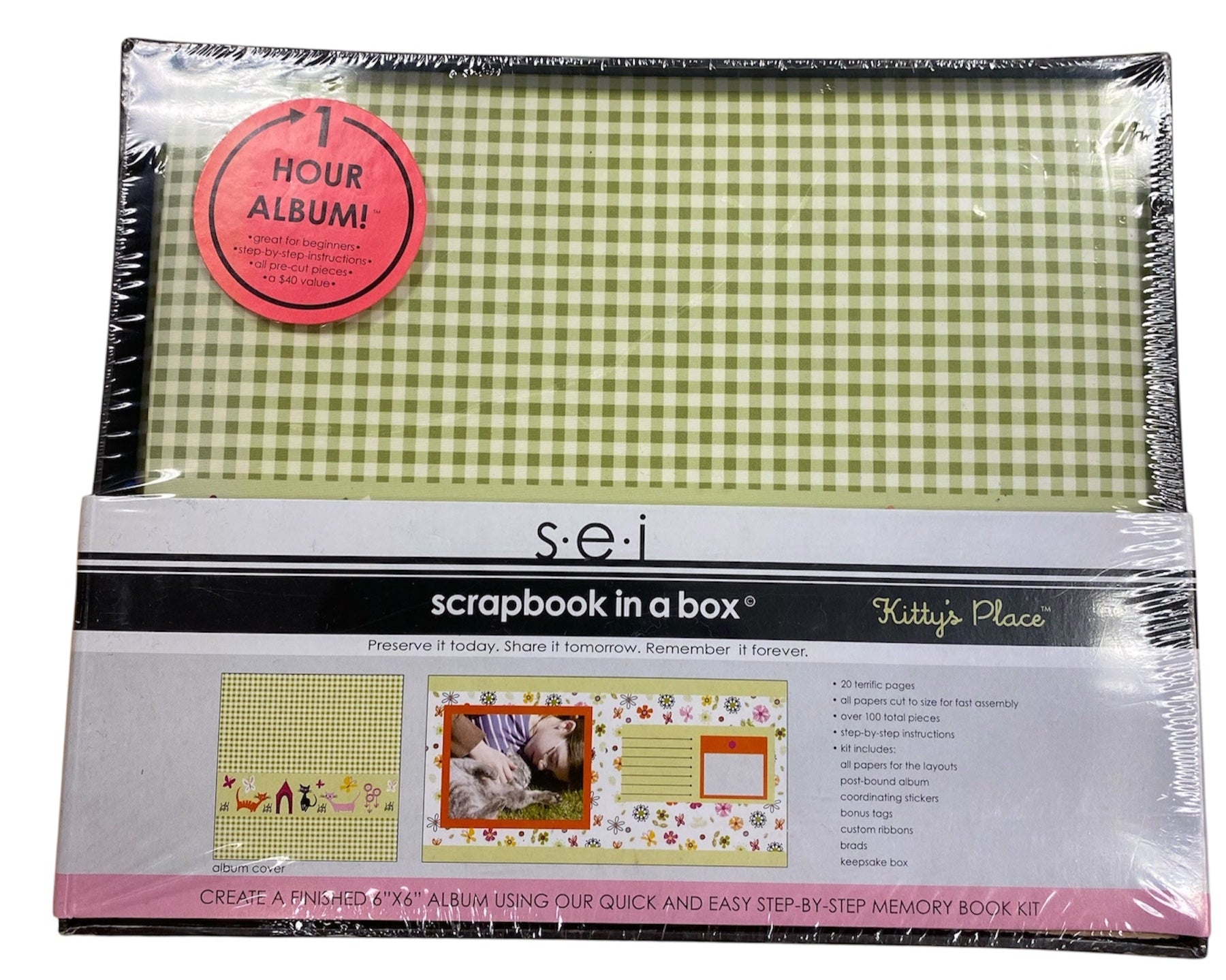 SEI - Scrapbook in a box - Kitty's Place - Kit - 6 x 6"