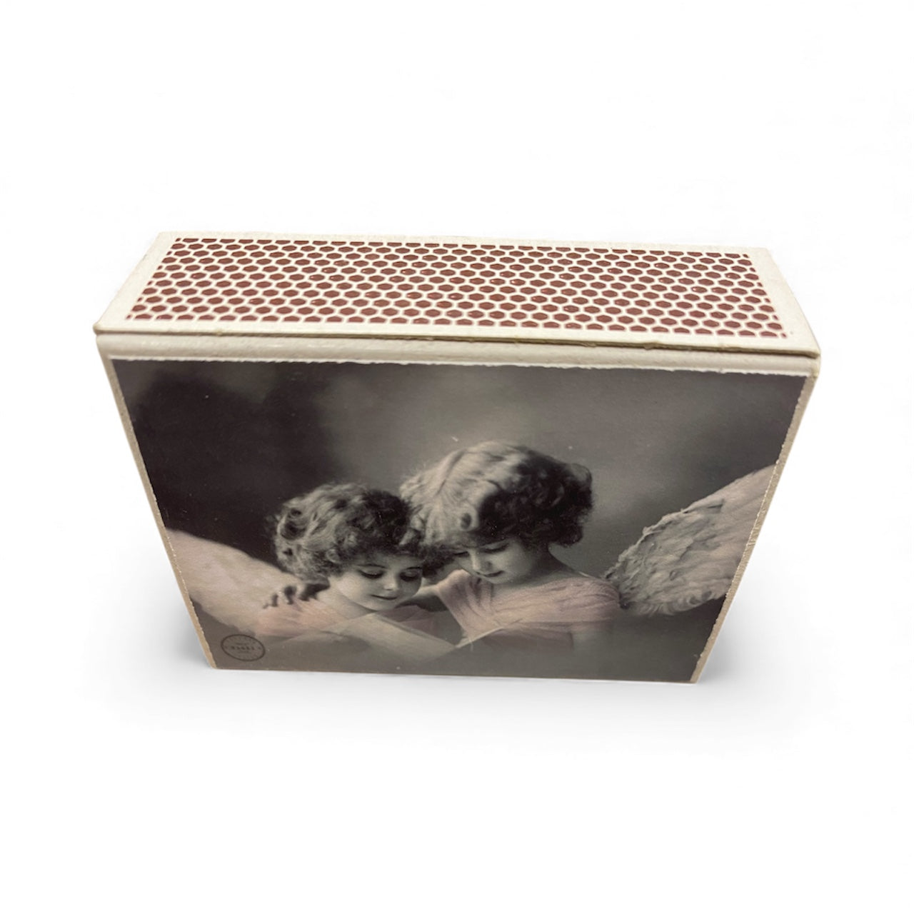 Sagen Vintage Design - Fyrstikkeske - Engler synger høyt i sky