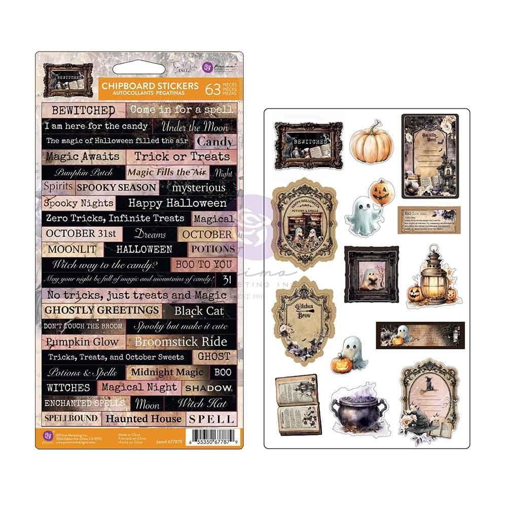 Prima Marketing - Bewitched Chipboard Stickers