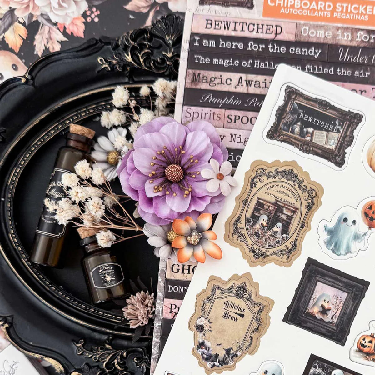 Prima Marketing - Bewitched Chipboard Stickers