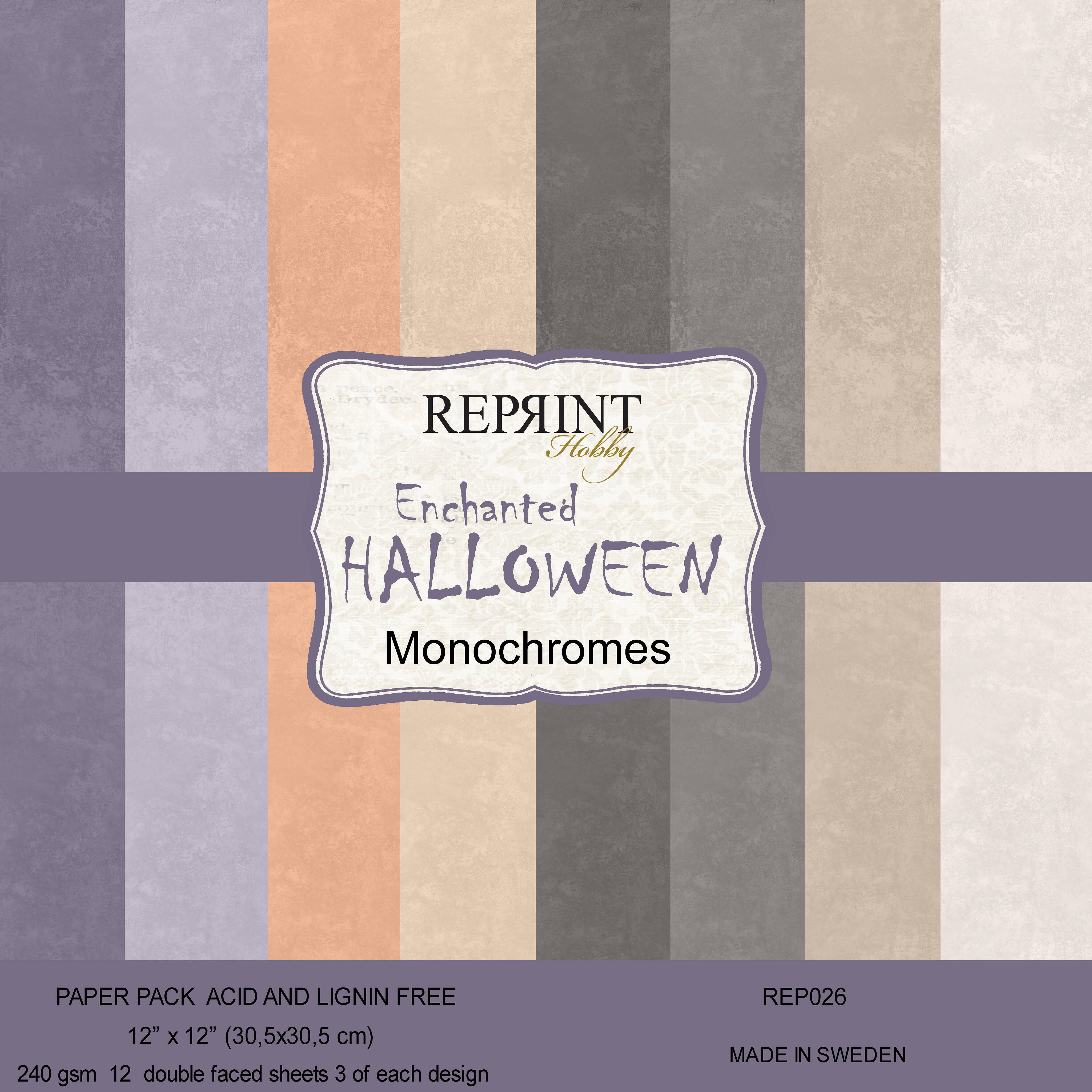 Reprint - Paperpack - Enchanted Halloween - Monochromes 12x12"