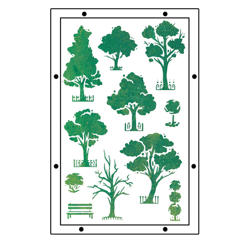 Sizzix - Studio stamp and stencil set - City life