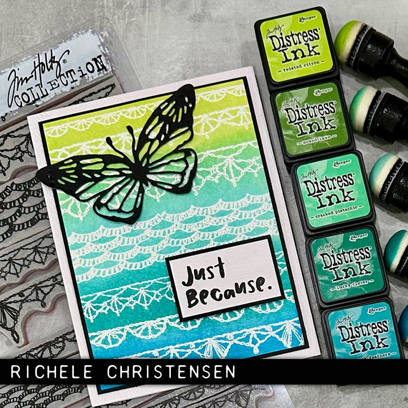 Tim Holtz Collection - Cling Stamps - Crochet Trims