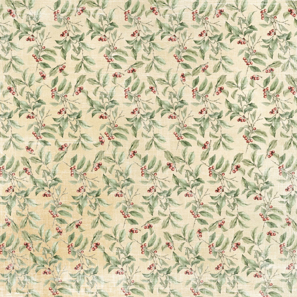 Reprint - Christmas Time - Hollyberries - 12 x 12"