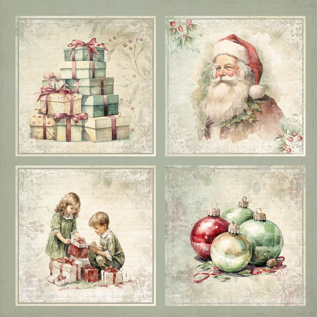 Reprint - Christmas Time - Cards - 12 x 12"