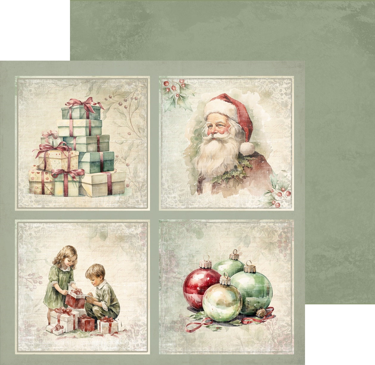 Reprint - Christmas Time - Cards - 12 x 12"