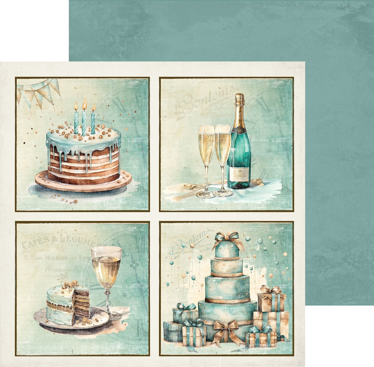 Reprint - Birthday - Cards - 12 x 12"