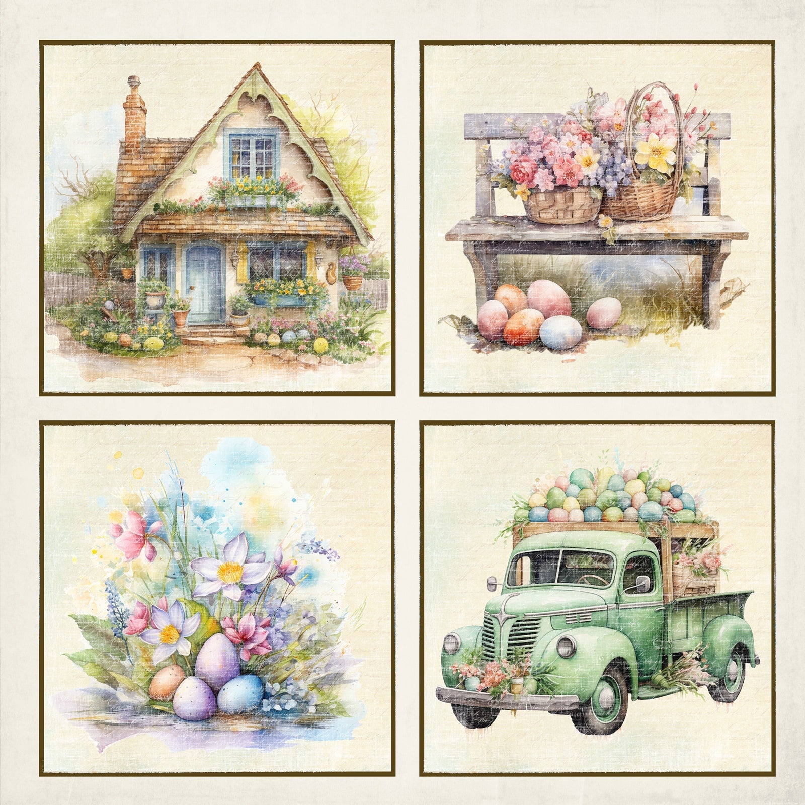 Reprint - Easter Collection - Cards - 12 x 12"