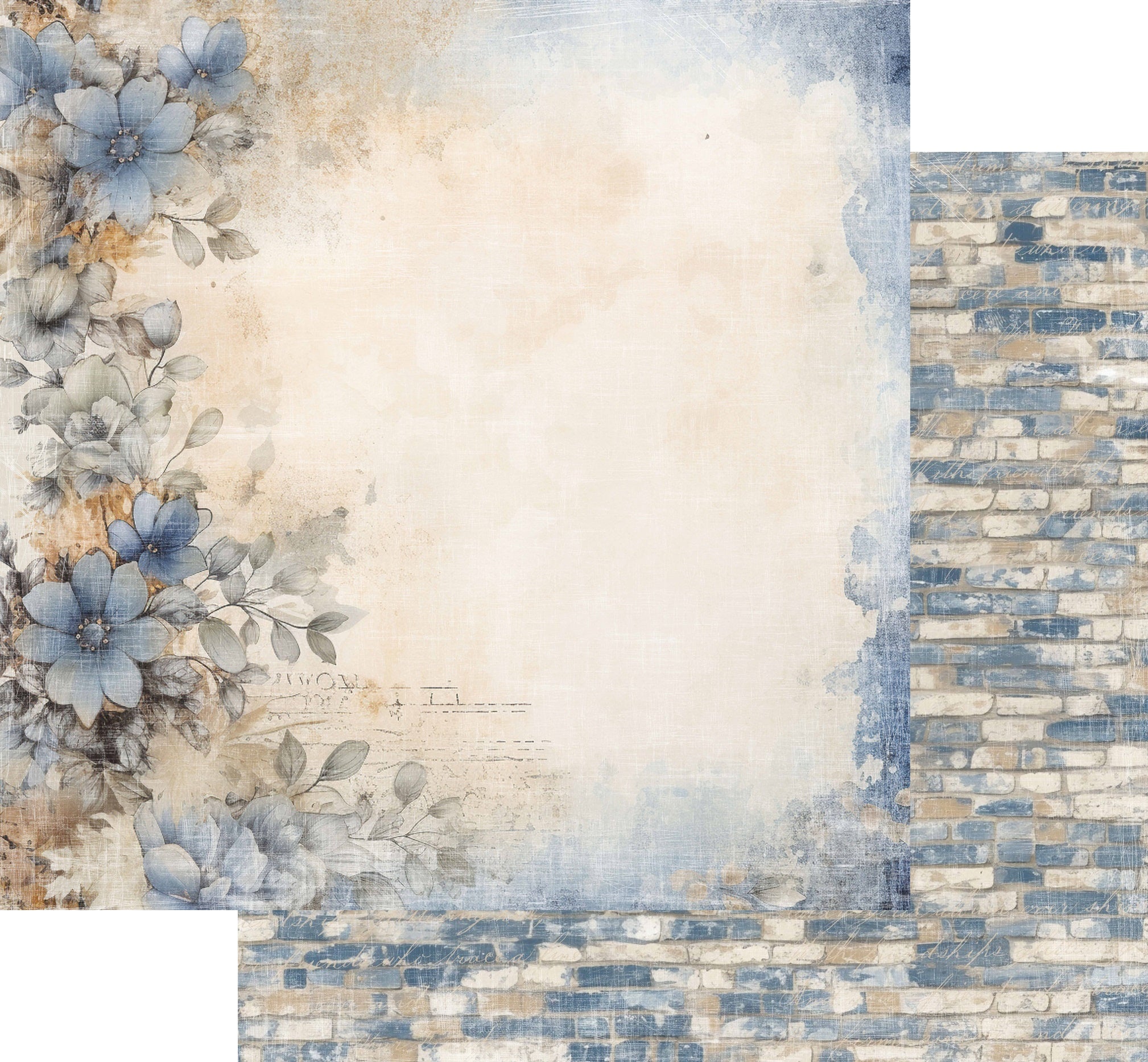 Reprint - Guys - Flowers - 12 x 12"