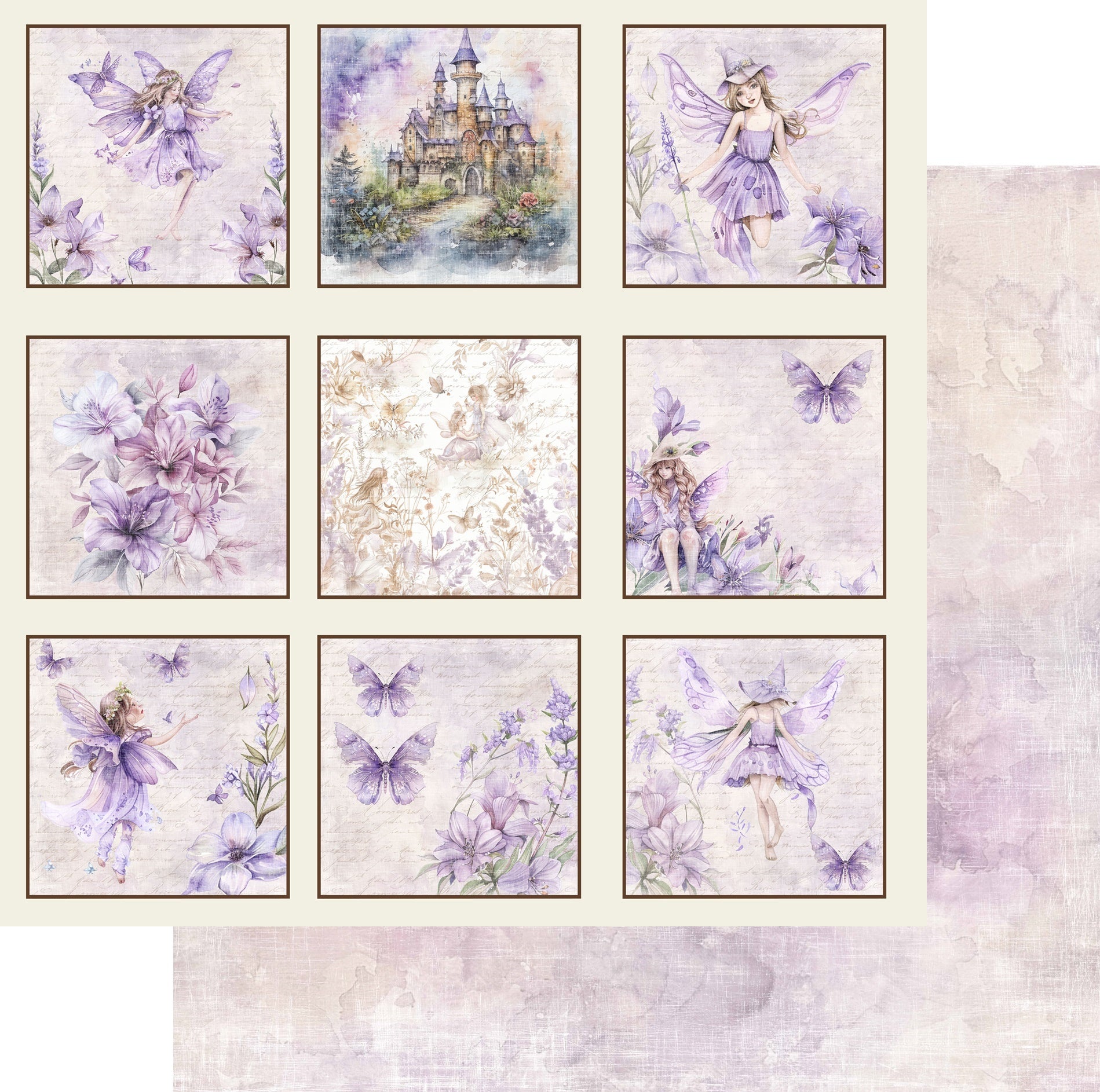 Reprint - Fairies - Tags - 12 x 12"