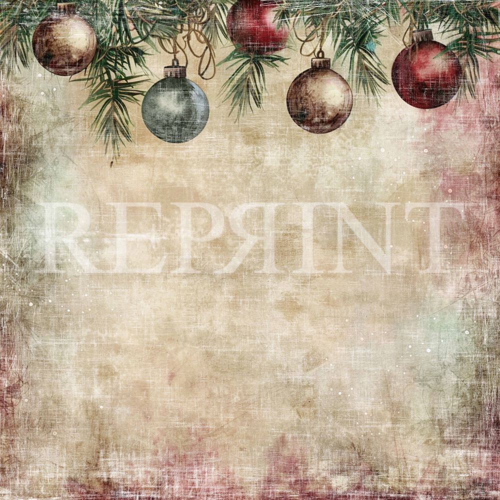 Reprint - Xmas - Christmas Balls - 12 x 12"