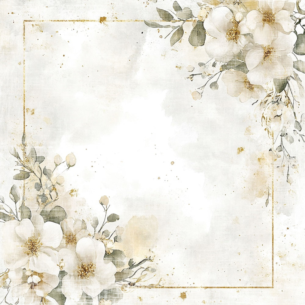 Reprint - Marry Me - Flowers - 12 x 12"