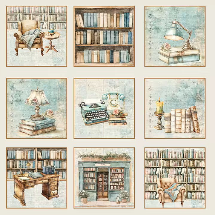 Reprint - The Bookshop - Tags - 12 x 12"