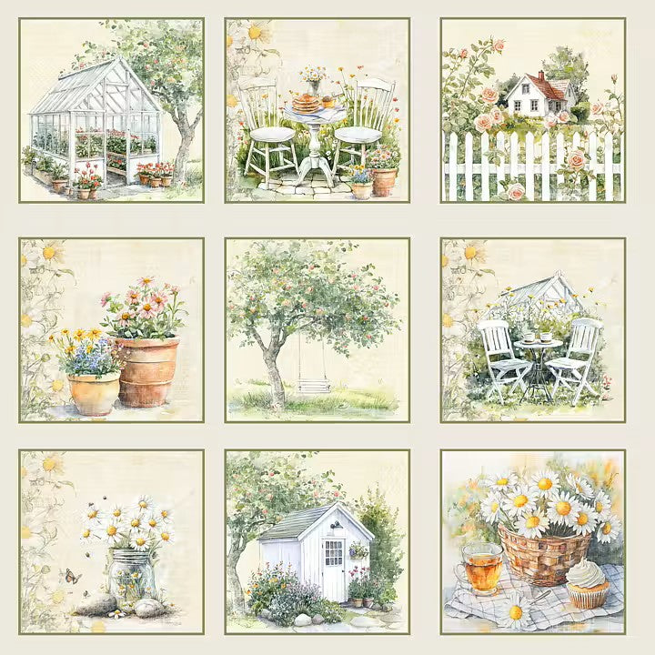 Reprint - Summer Collection - Tags - 12 x 12"