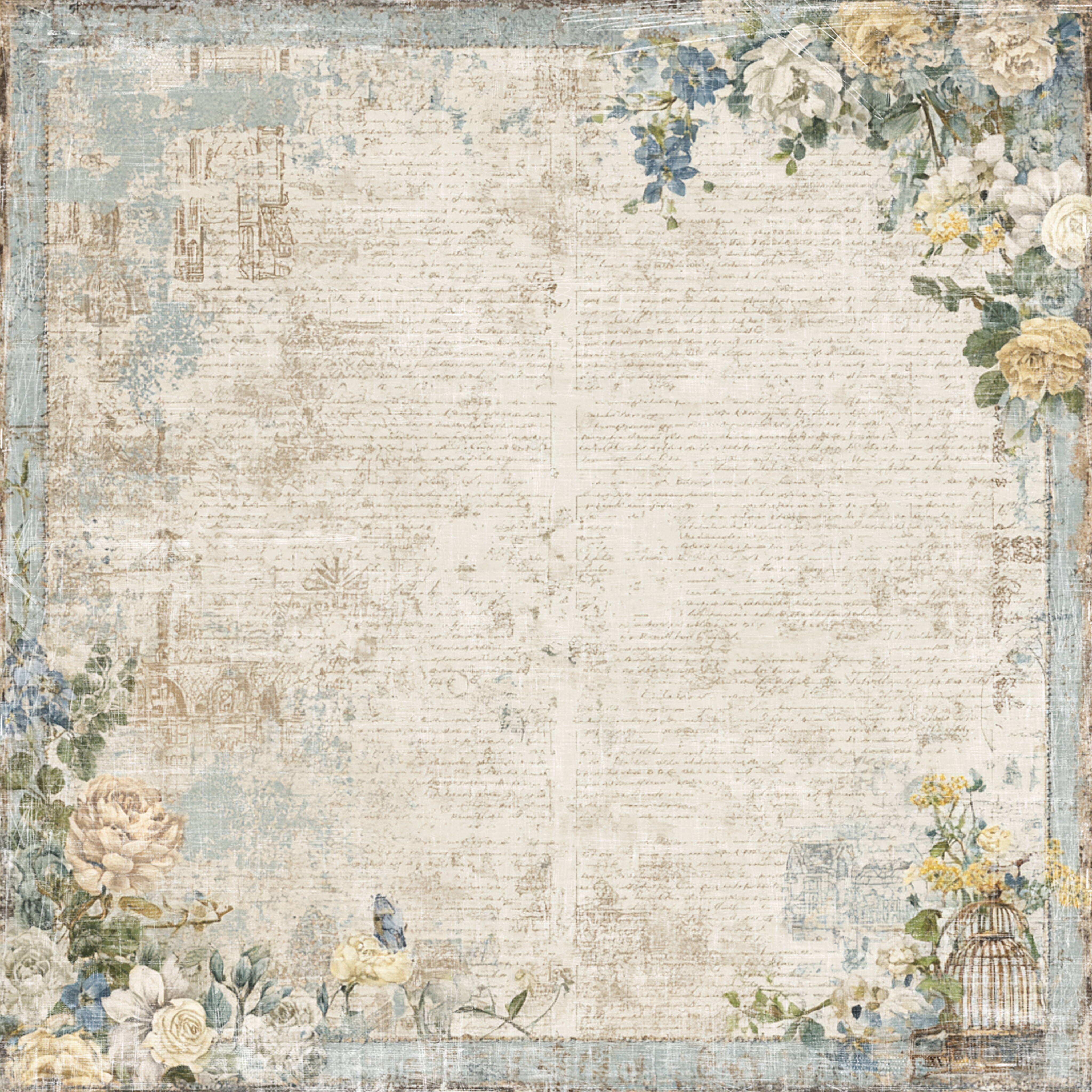 Reprint - Summer Meadow Collection - RP0758 - 12 x 12"