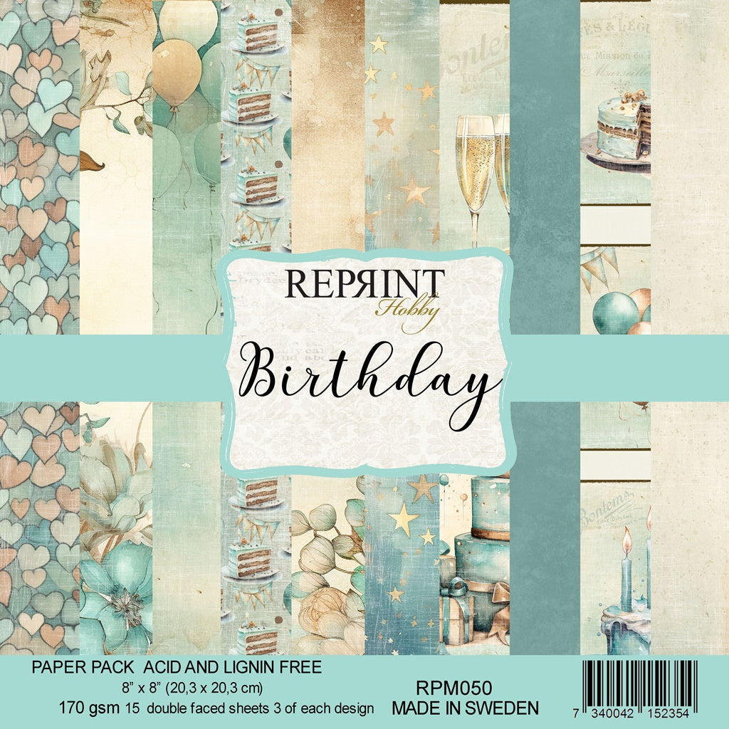Reprint - Birthday  Collection Pack - 8 x 8"