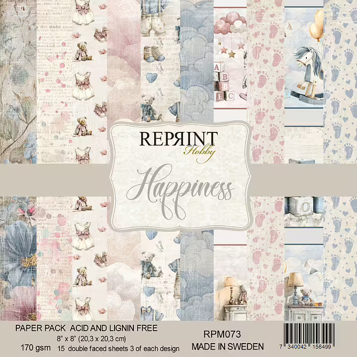Reprint - Happiness - Collection Pack - 8 x 8"