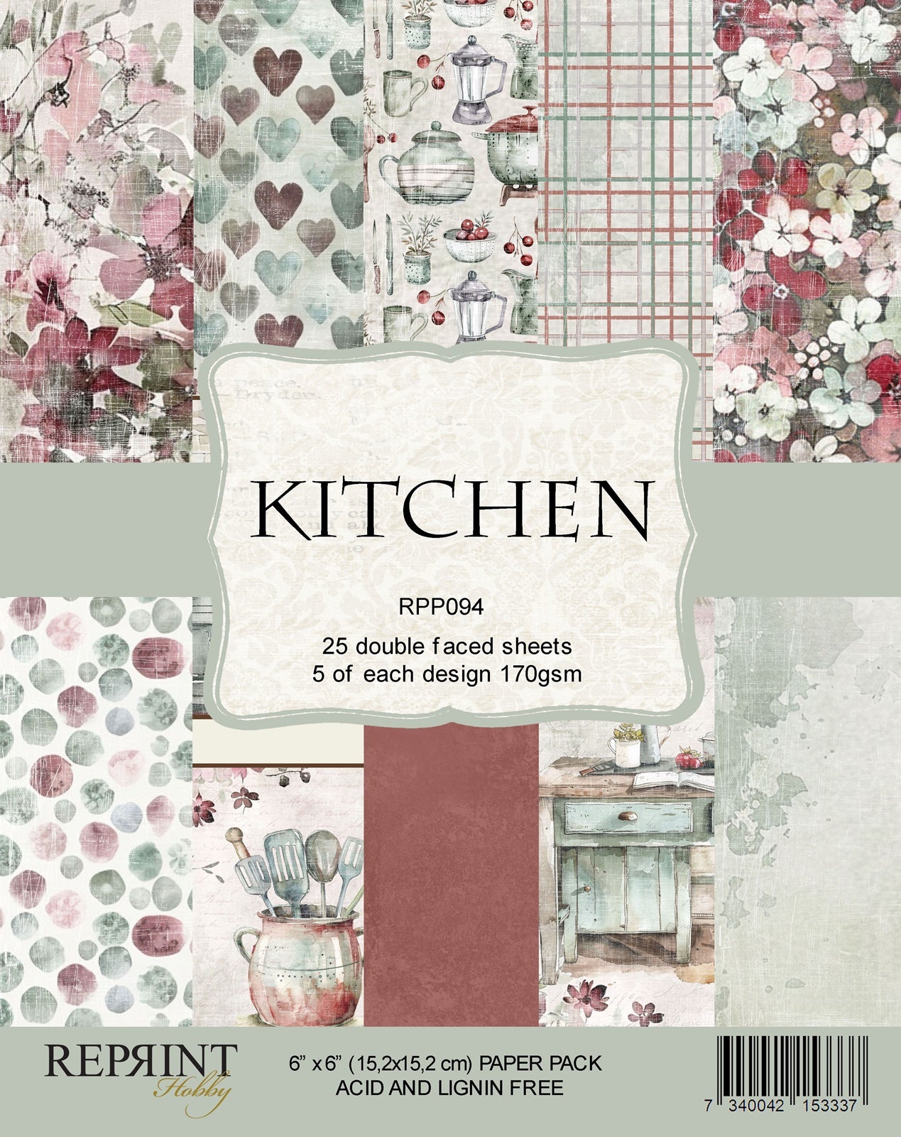 Reprint - Kitchen Collection Pack - 6 x 6"