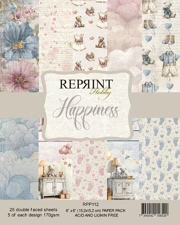 Reprint - Happiness - Collection Pack - 6 x 6"