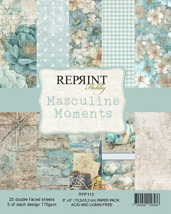 Reprint - Masculine Moments - Collection Pack - 6 x 6"