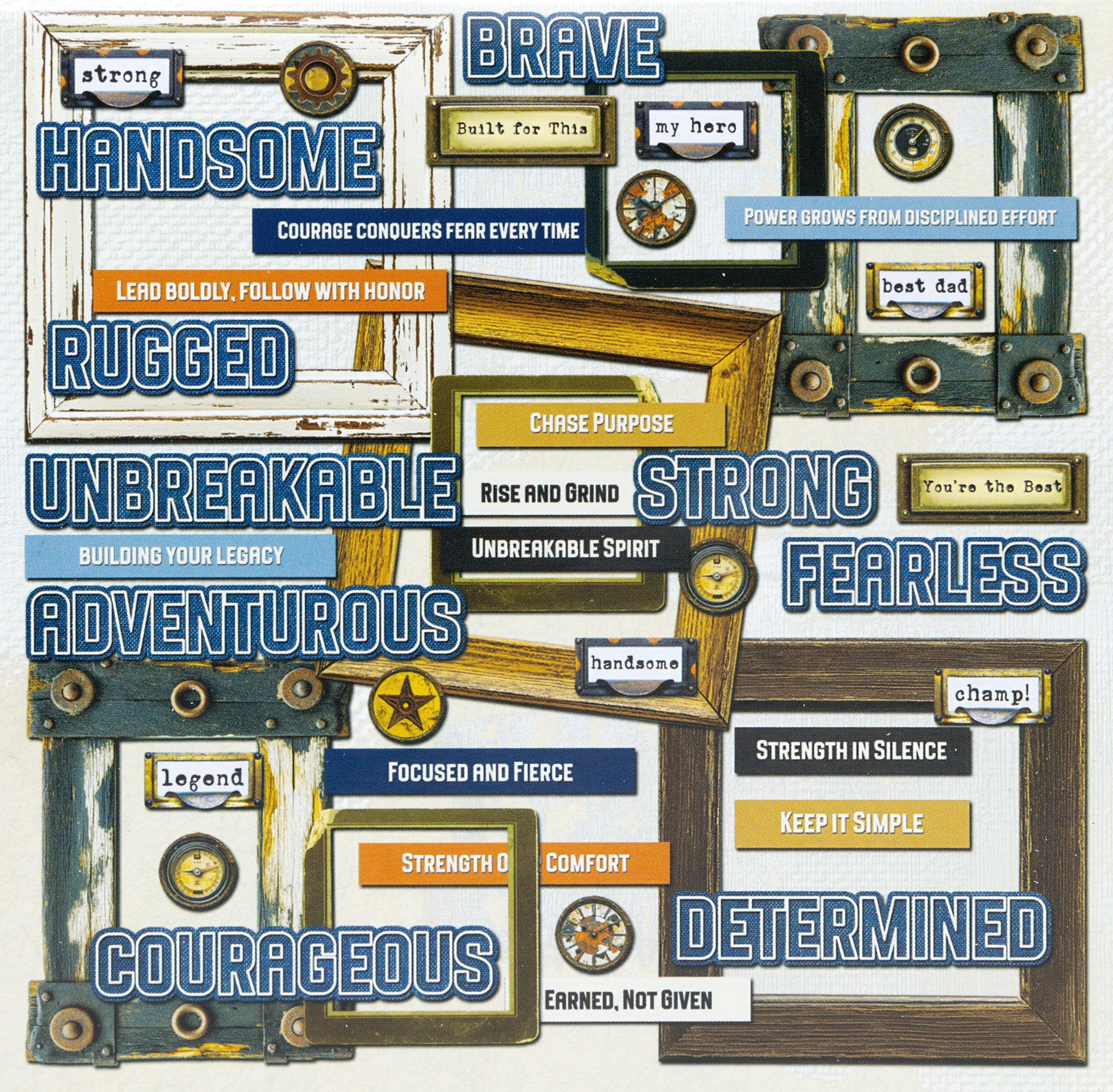 49 and Market - Rust & Revs 2.0 - Chipboard Assortment