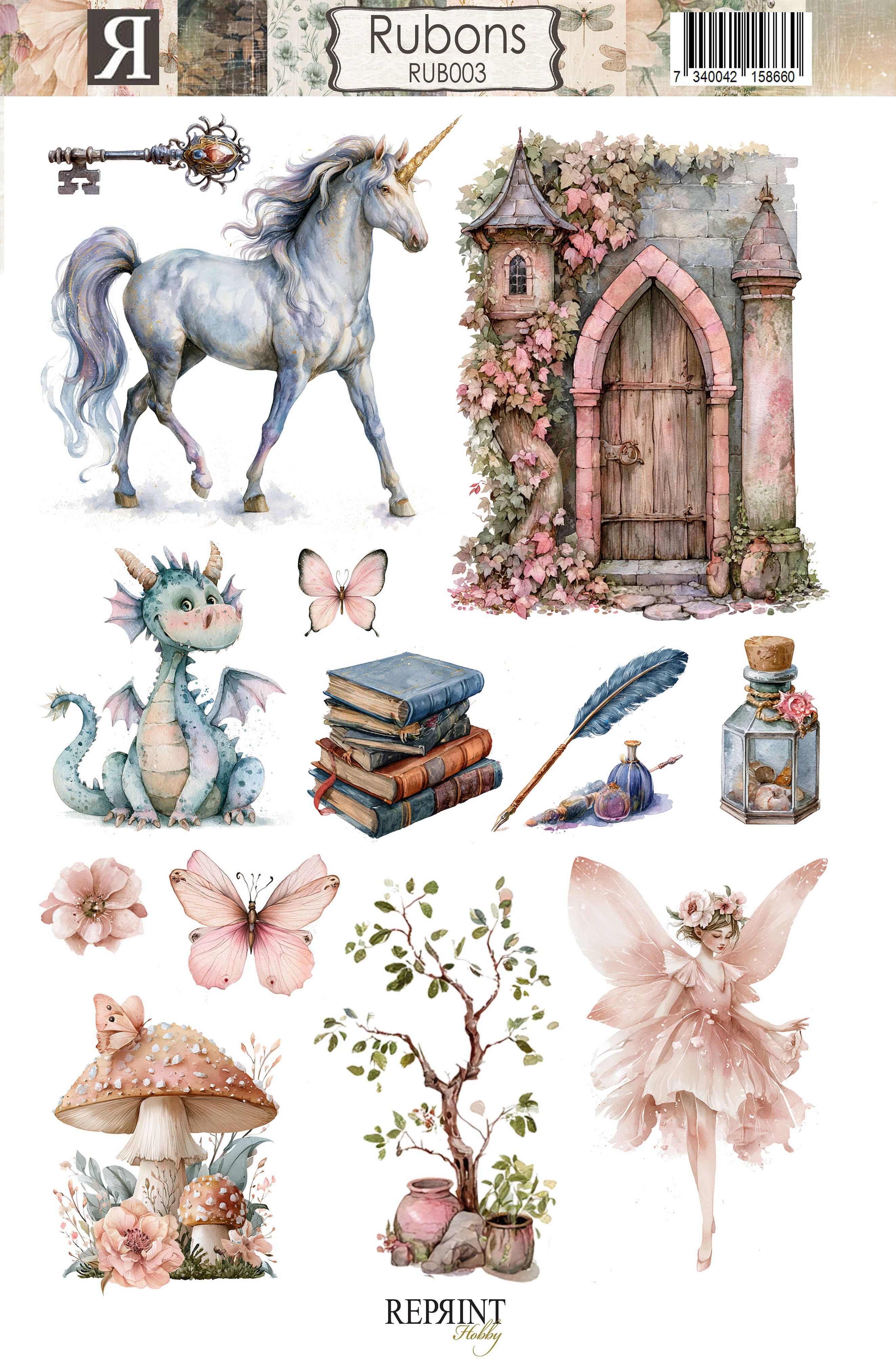 Reprint - Hidden Magic Collection - Rub Ons