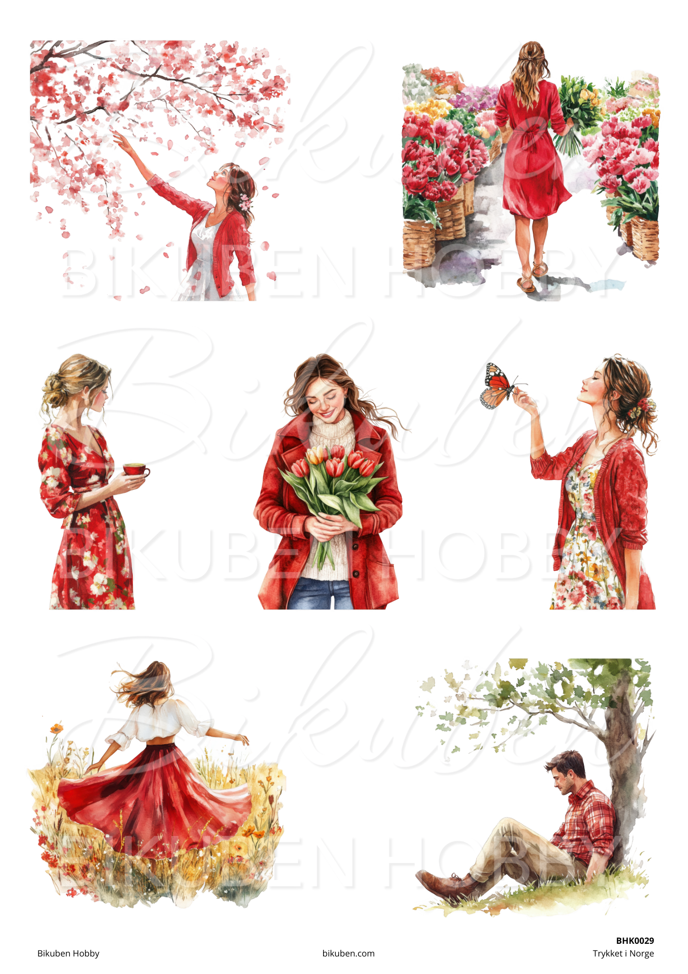 Bikuben Hobby - Klippeark - Harmoni Bundle - 10 ark