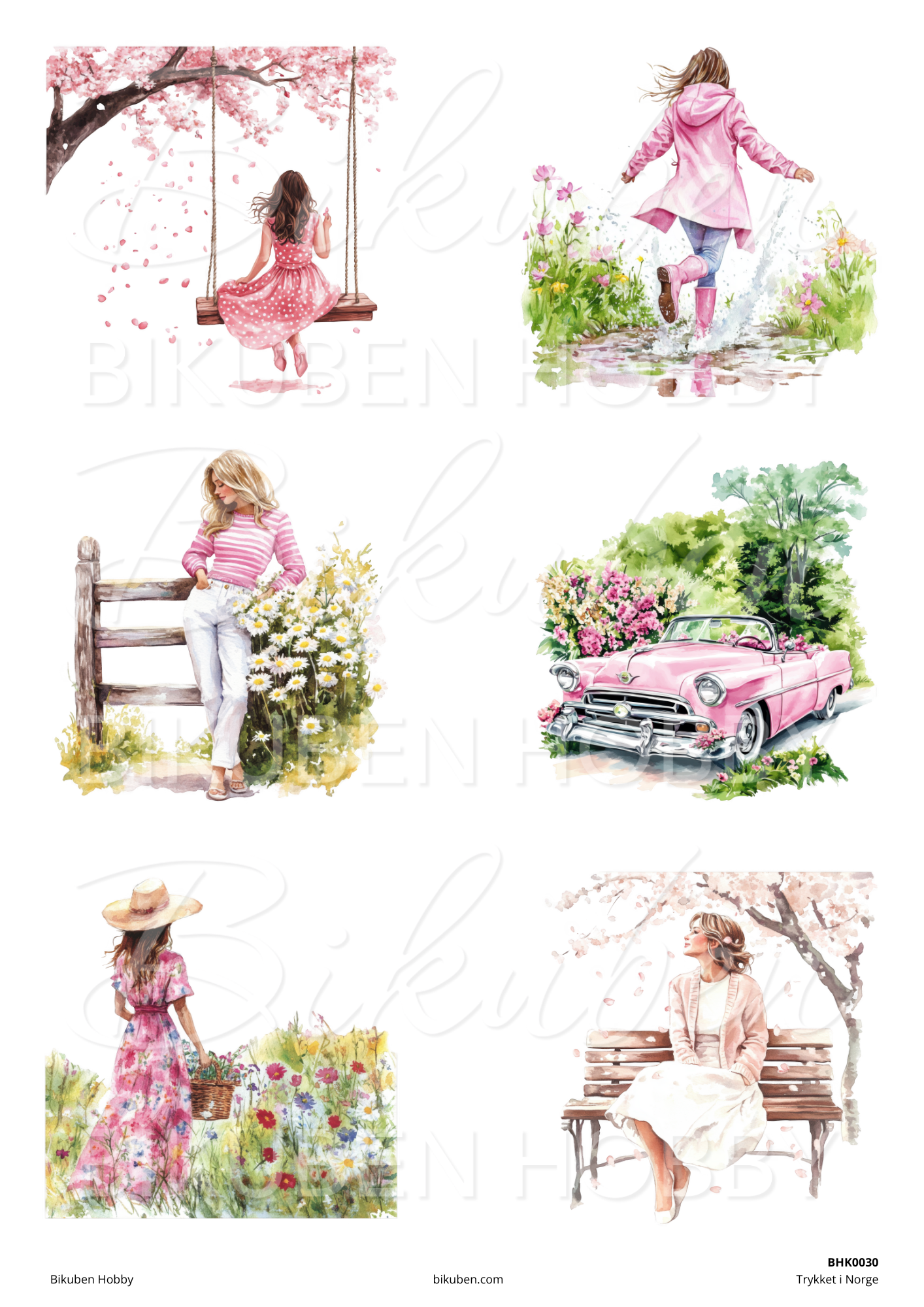 Bikuben Hobby - Klippeark - Harmoni Bundle - 10 ark