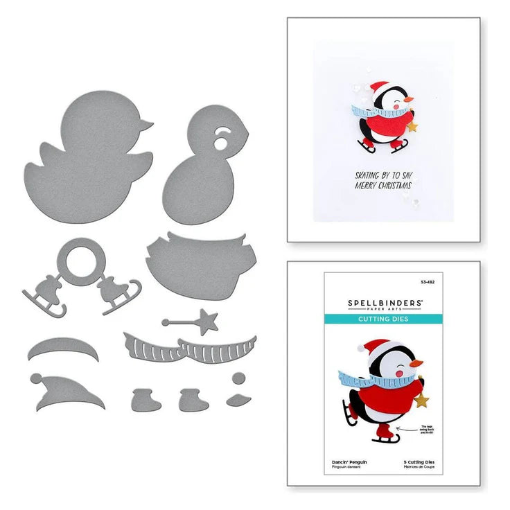 Spellbinders - Dies - The Dancin' Christmas Collection - Dancin' Penguin