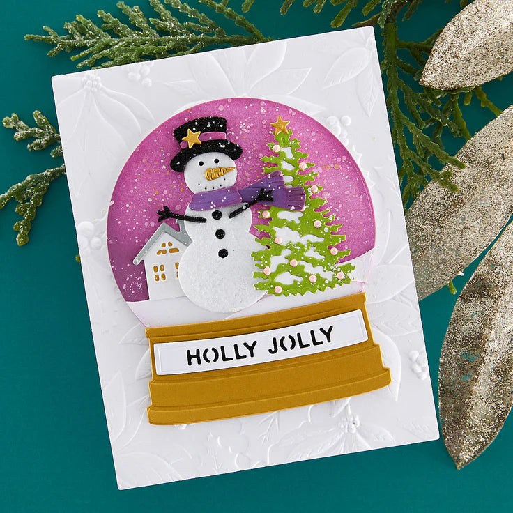 Spellbinders - Dies - Simon's Snow Globe - Snowman Scene