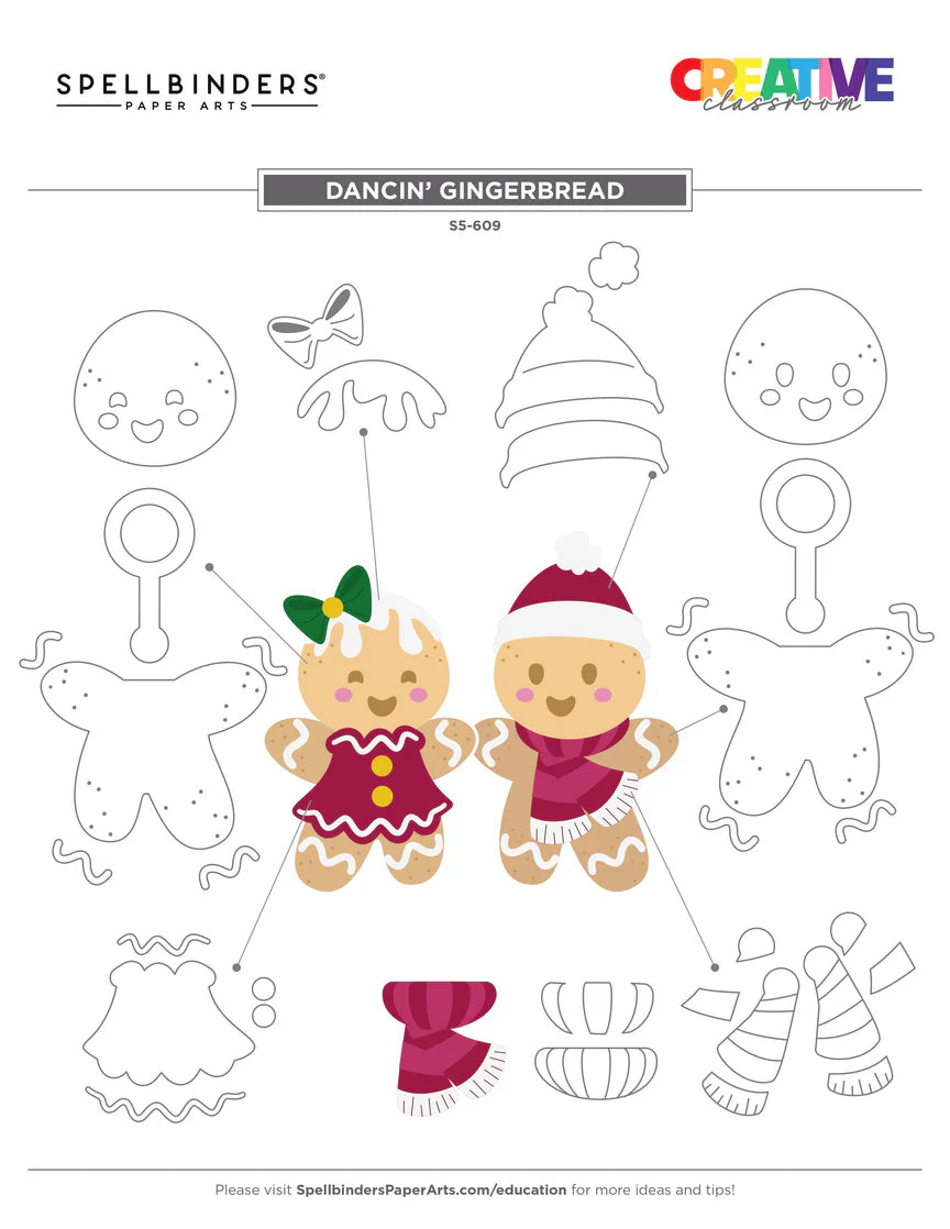 Spellbinders - Dies - Dancin' Gingerbread