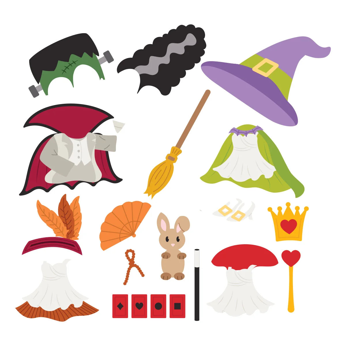 Spellbinders - Dies - Classic Mouse - Costume Party Etched Dies (tilbehør til figurdies i S6-270)