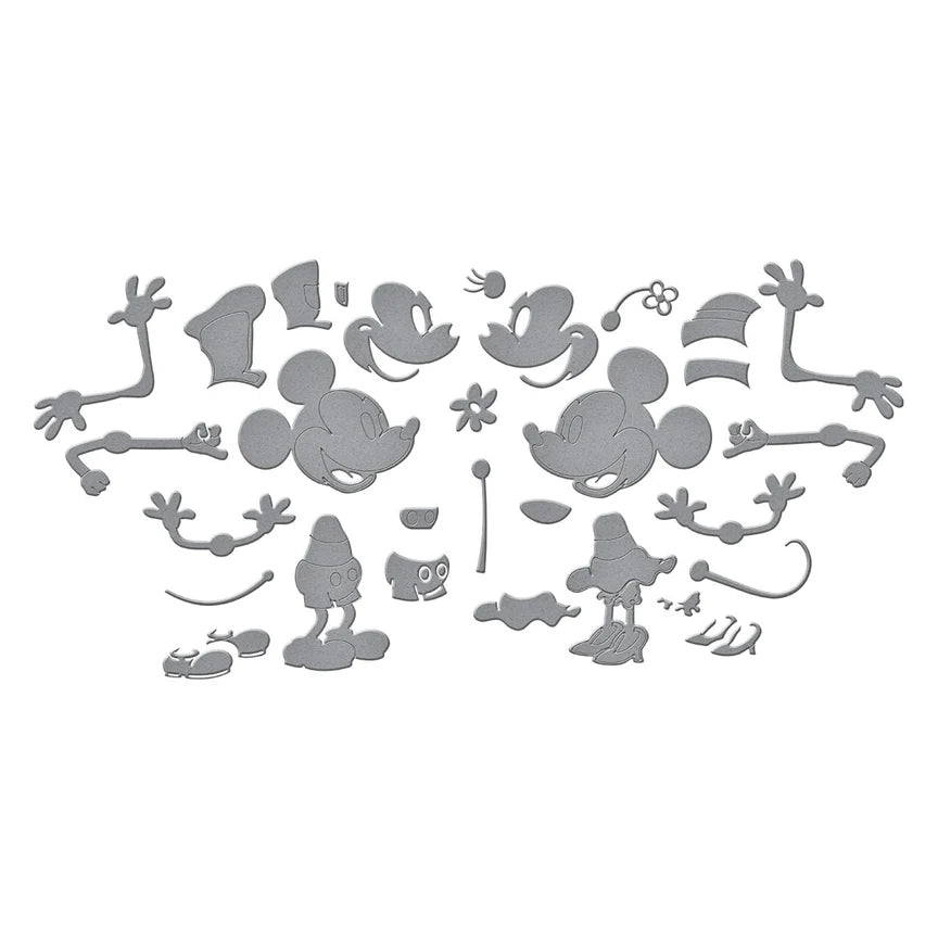 Spellbinders - Dies - Say Cheese Classic Mouse - Steamboat Willie Duo