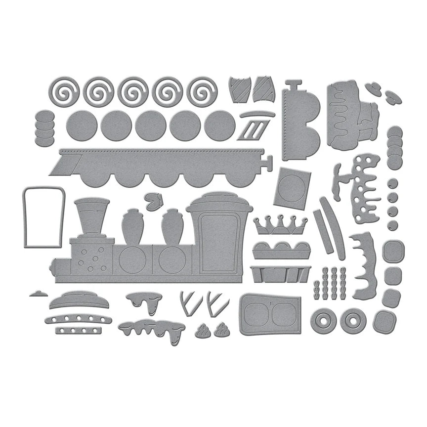 Spellbinders - Dies - Candy Christmas - Gingerbread Train