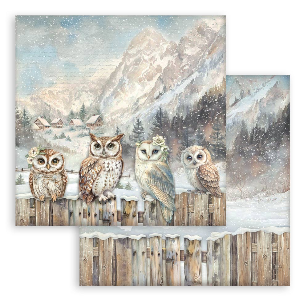 Stamperia - The Owl's house  - Owls -  12 x 12"