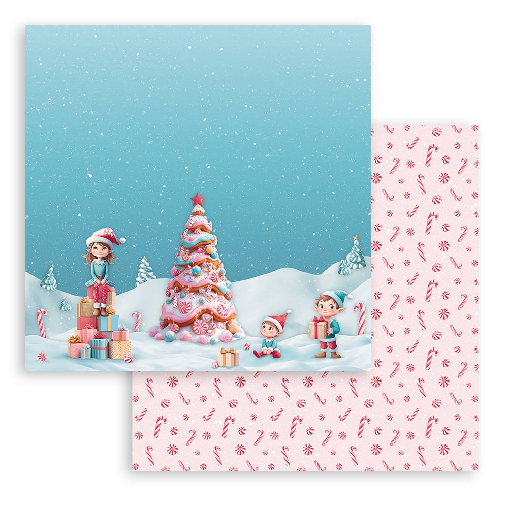 Stamperia - Candy Christmas - Paper Pad - 8 x 8" (10 sheets)
