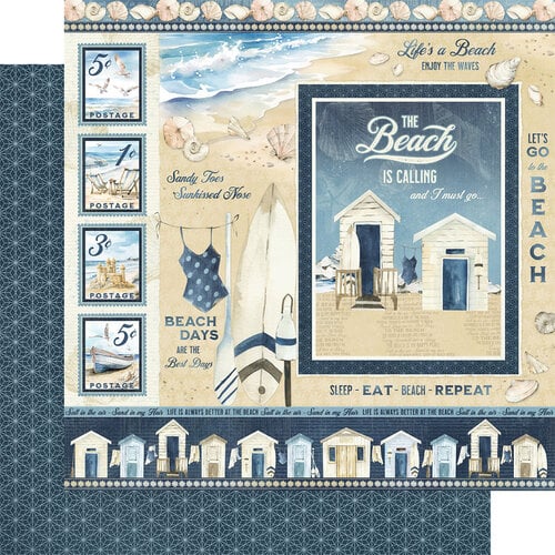 Graphic 45 - The Beach Is Calling Collection - Paper Pad - 12 x 12"