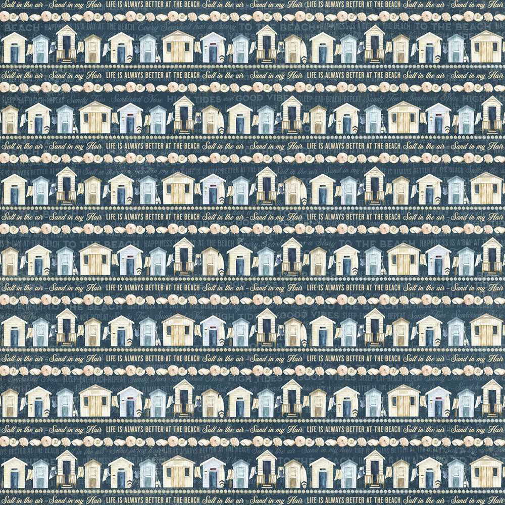 Graphic 45 - The Beach is Calling - Sleep-Eat-Beach-Repeat - 12 x 12"