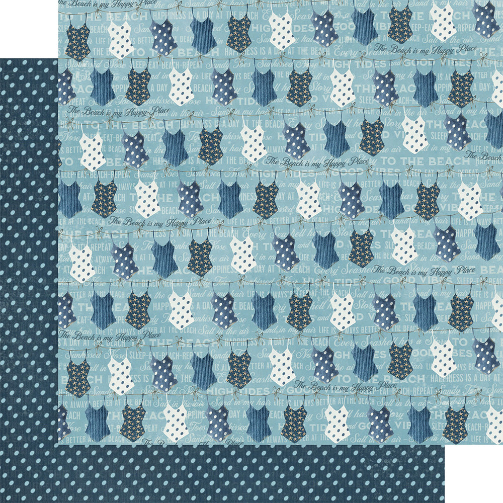 Graphic 45 - The Beach is Calling - Take A Dip In The Sea - 12 x 12"