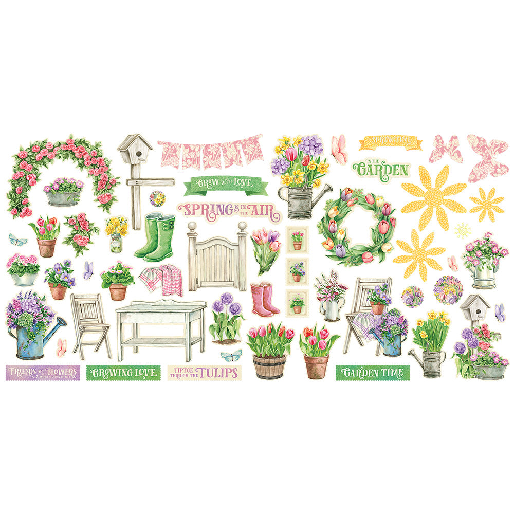 Graphic 45 -Grow With Love  - Ephemera Die Cuts