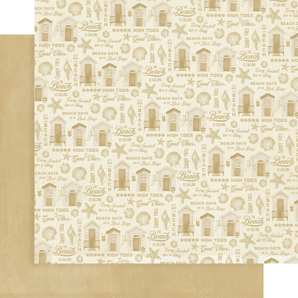 Graphic 45 - The Beach Is Calling - Patterns and Solids Paper Pad 12 x 12"