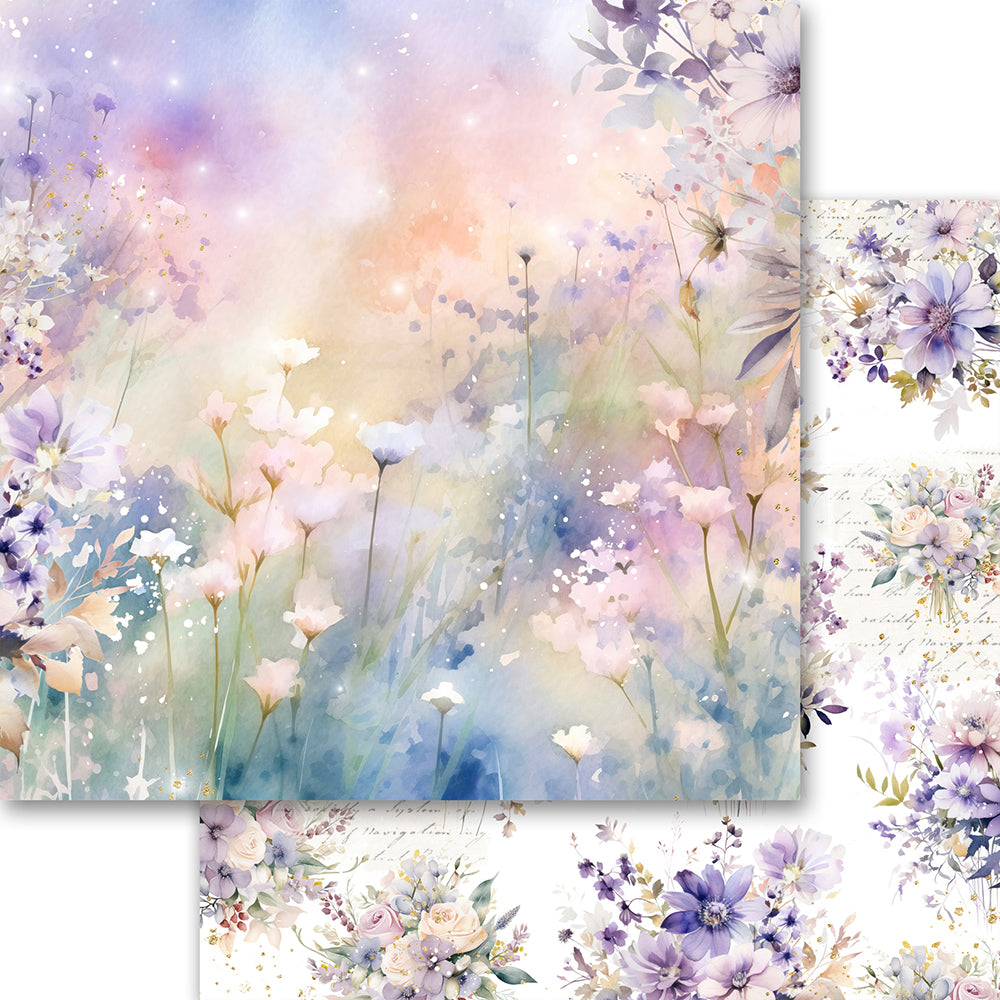 Asuka Studio - Memory Place - Lavender Love Collection - Serene 03 - 12 x 12"