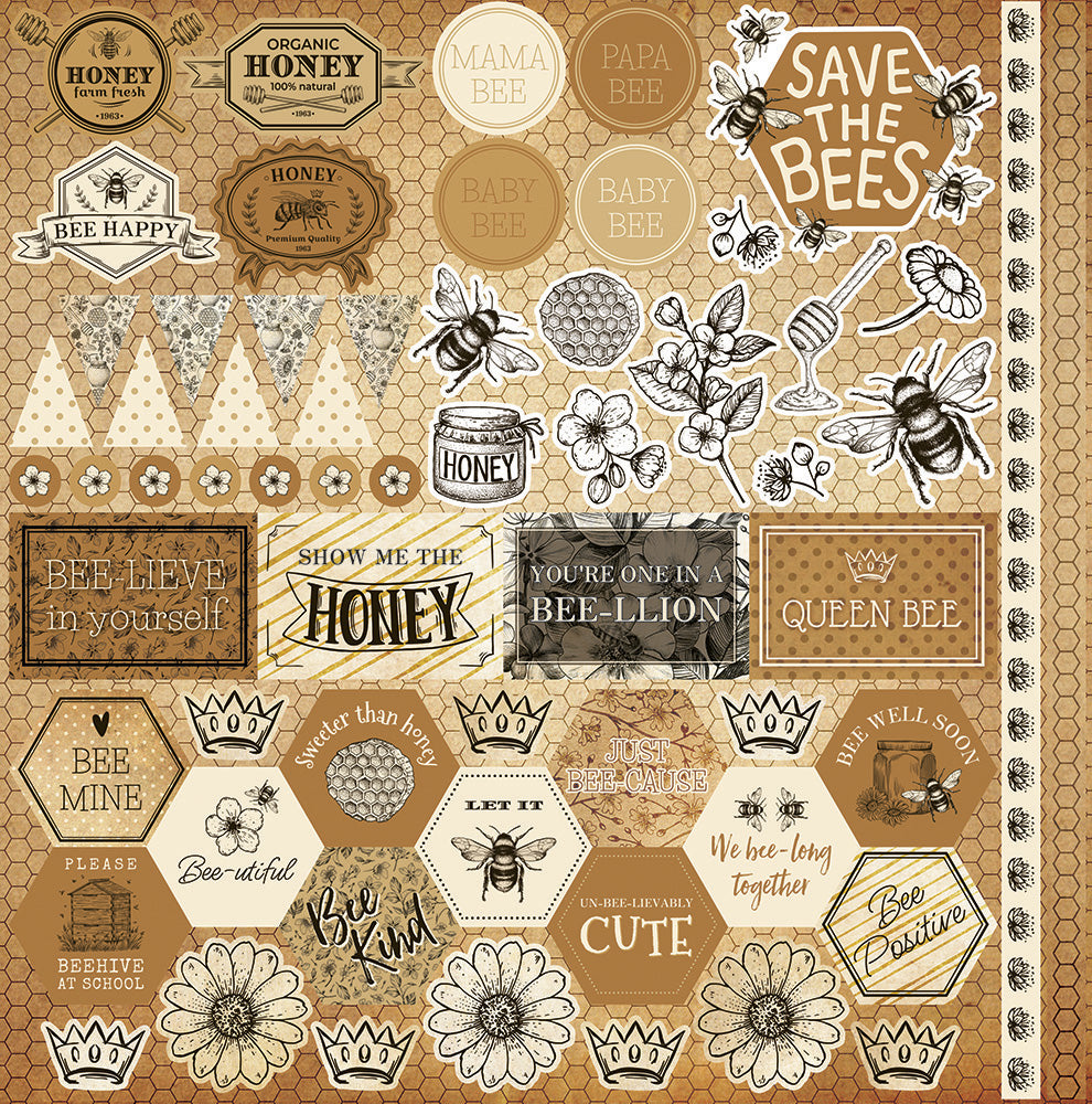 Reminisce - Bee Happy - Collection Kit  - 12x12"