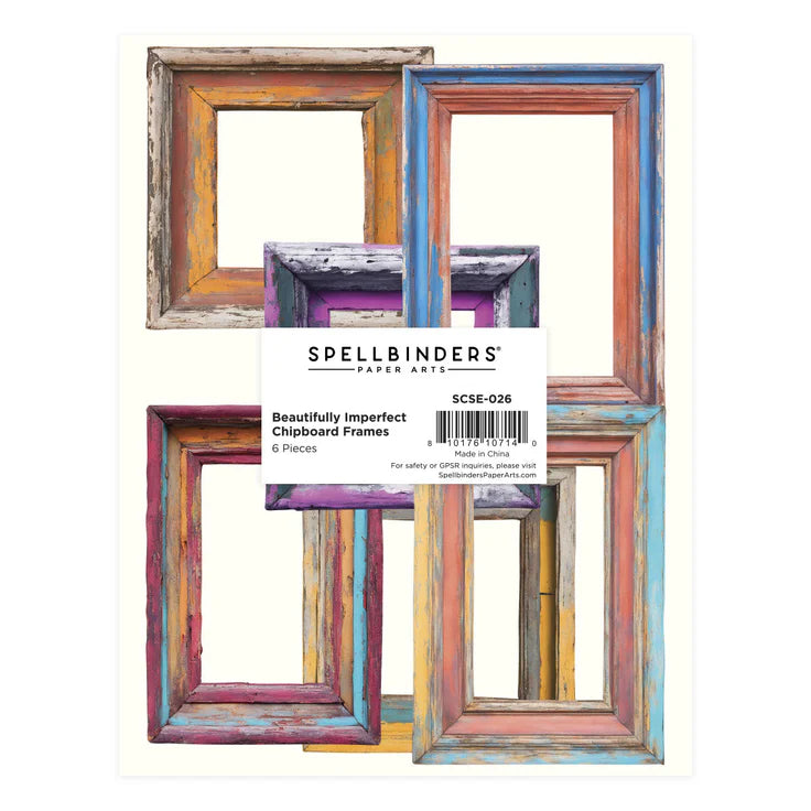 Spellbinders - Beautifully Imperfect Collection - Chipboard Frames