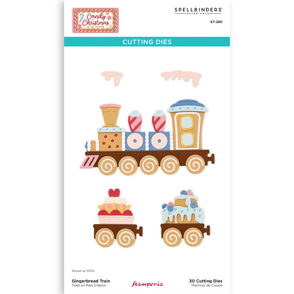 Spellbinders - Dies - Candy Christmas - Gingerbread Train