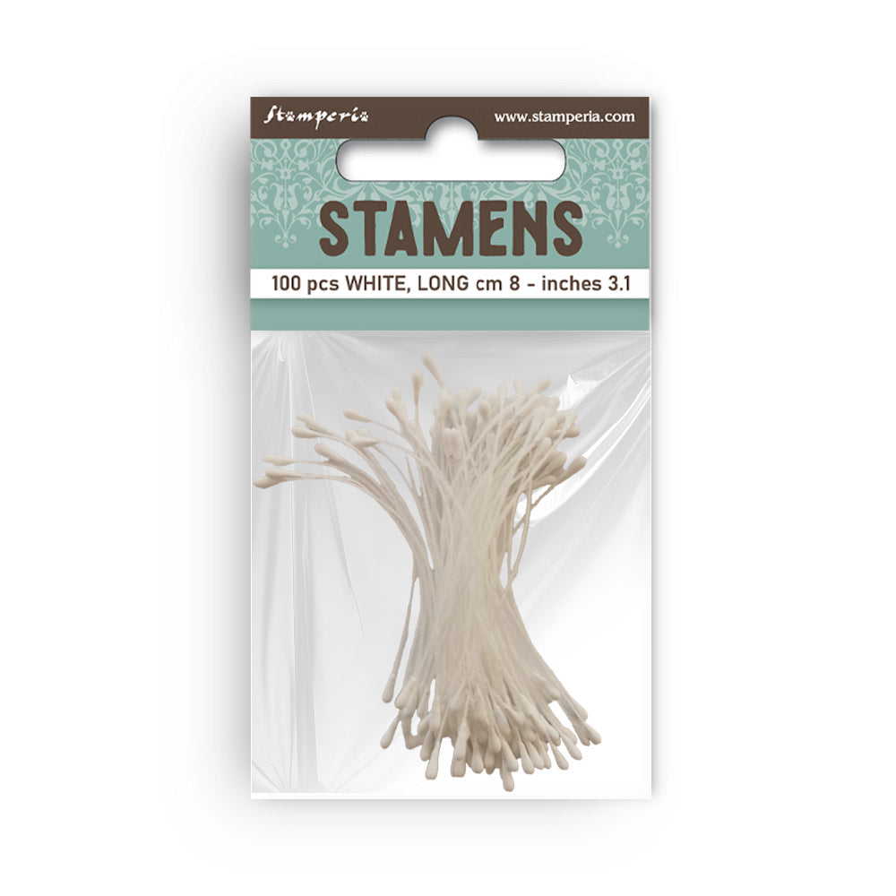 Stamperia - Stamens - White 8 cm