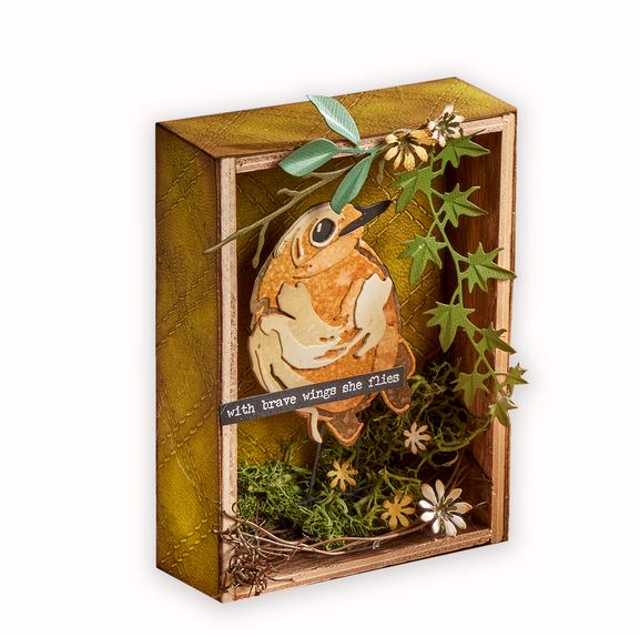 Sizzix - Tim Holtz Alterations - Thinlits Colorize - Bird & Egg