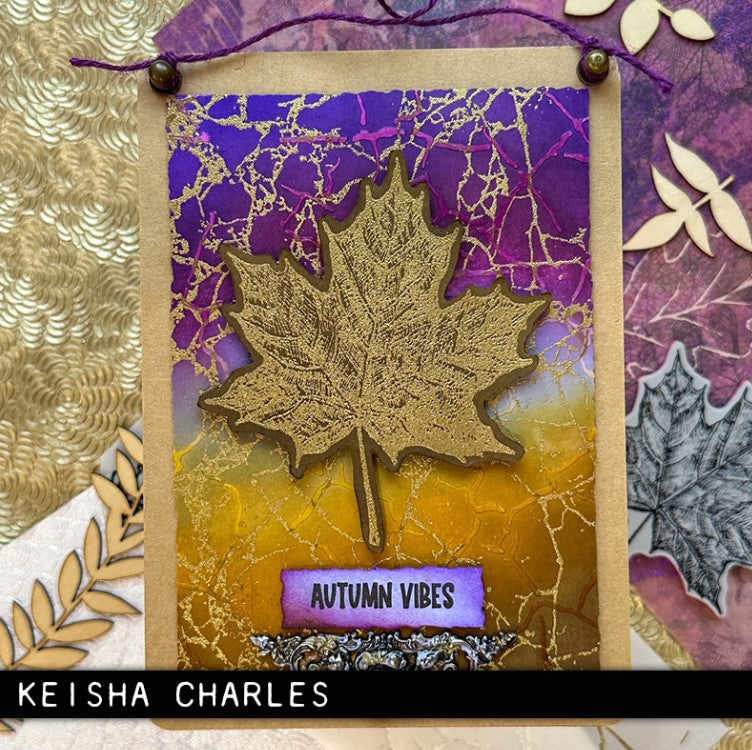 Tim Holtz Collection - Cling Stamps - Shattered w/Grid Block